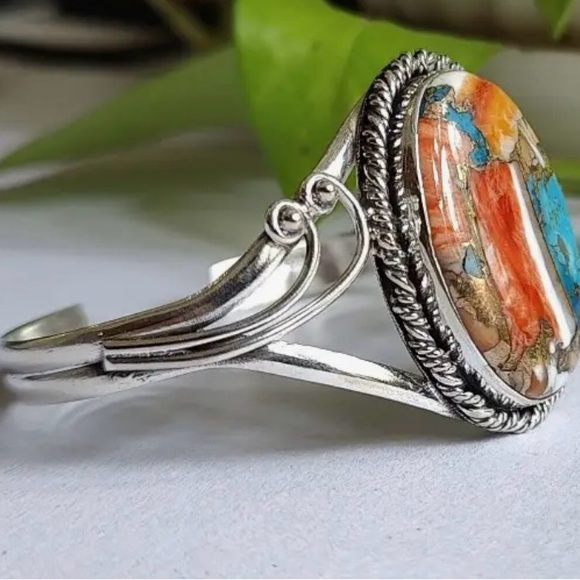 Vibrant multicolor silver plated bracelet - Picture 5 of 5